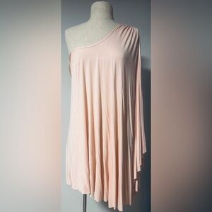 Lipsy: Blush One-Shoulder Dress